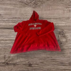 NWT Fanatics Philadelphia Phillies Men’s Size 5xl Pullover Hoodie Sweatshirt Red